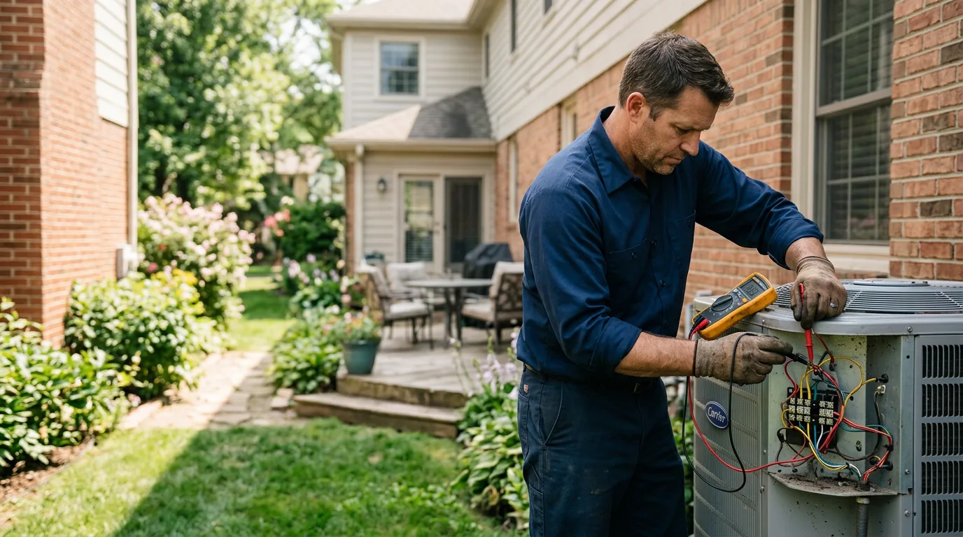 HVAC technician working near Pawhuska, OK
